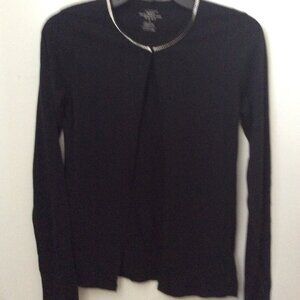 Majestic Paris Black top With Swarovsky Crystals